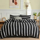 GobekUsa Geometric Stripes Printed Bedding Set: Duvet Cover, Bed Sheets, Pillowcases