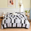 GobekUsa Geometric Stripes Printed Bedding Set: Duvet Cover, Bed Sheets, Pillowcases