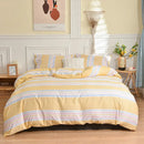 GobekUsa Geometric Stripes Printed Bedding Set: Duvet Cover, Bed Sheets, Pillowcases