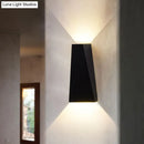 GobekUsa Nordic LED Flush Wall Sconce Black/White Triangular LED Wall Lamp