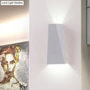 GobekUsa Nordic LED Flush Wall Sconce Black/White Triangular LED Wall Lamp