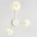GobekUsa Modern Black/White Sputnik LED Wall Sconce Light Fixture with Acrylic Lamp Shades - 2/3/6 Lights in Warm/White
