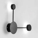 GobekUsa Modern Black/White Sputnik LED Wall Sconce Light Fixture with Acrylic Lamp Shades - 2/3/6 Lights in Warm/White