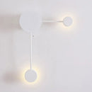 GobekUsa Modern Black/White Sputnik LED Wall Sconce Light Fixture with Acrylic Lamp Shades - 2/3/6 Lights in Warm/White