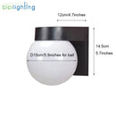 Modern black & white globe wall lamp outdoor porch light by Decorbites