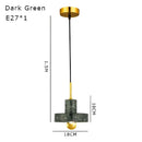GobekUsa Green Marble Pendant Light - Modern Luxury Indoor Lighting for Dining Room & Bedroom