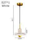 GobekUsa Green Marble Pendant Light - Modern Luxury Indoor Lighting for Dining Room & Bedroom