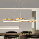 GobekUsa Acrylic Chandelier LED Ceiling Light Minimalist Design for Dining Room
