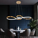 GobekUsa Acrylic Chandelier LED Ceiling Light Minimalist Design for Dining Room