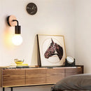 Modern black & white iron art wall light bedroom sconce by Decorbites