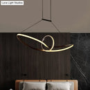GobekUsa Sleek Metal Island Pendant with LED Suspension Lighting in Black/White for Warm/White Light