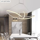 GobekUsa Sleek Metal Island Pendant with LED Suspension Lighting in Black/White for Warm/White Light