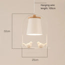 GobekUsa LED Bird Wall Lights Modern Home Decor Sconce Fixture