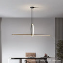 GobekUsa Black LED Ceiling Chandelier with Remote Control for Modern Minimalist Home Decor