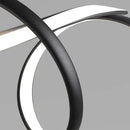 GobekUsa Black Modern LED Chandelier Dining Room Kitchen Island Bar Ceiling Fixture