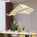 GobekUsa Modern LED Chandelier Lighting Nordic Loft Black White Hanging Pendant Light