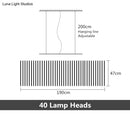 GobekUsa Modern LED Chandelier Lighting Nordic Loft Black White Hanging Pendant Light