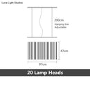 GobekUsa Modern LED Chandelier Lighting Nordic Loft Black White Hanging Pendant Light