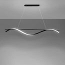 GobekUsa Contemporary Black LED Hanging Lamp for Restaurants - Simplicity Curved Design
