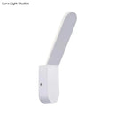 GobekUsa Bend Wall Washer Light - Black/White Nordic Metal Wall Sconce for Corridor - Oval Shape, Warm/White LED Lighting
