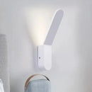 GobekUsa Bend Wall Washer Light - Black/White Nordic Metal Wall Sconce for Corridor - Oval Shape, Warm/White LED Lighting