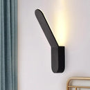 GobekUsa Bend Wall Washer Light - Black/White Nordic Metal Wall Sconce for Corridor - Oval Shape, Warm/White LED Lighting