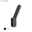 GobekUsa Bend Wall Washer Light - Black/White Nordic Metal Wall Sconce for Corridor - Oval Shape, Warm/White LED Lighting