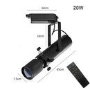 GobekUsa Dimmable LED Track Light: 20W/30W Spotlight for Museum Art Gallery Exhibition
