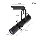 GobekUsa Dimmable LED Track Light: 20W/30W Spotlight for Museum Art Gallery Exhibition
