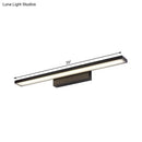 GobekUsa Sleek Black/White Vanity Lamp w/ Rectangular Shade & LED Acrylic Wall Light - 16"/23.5" Simplistic Fixture for Mirrors