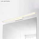 GobekUsa Sleek Black/White Vanity Lamp w/ Rectangular Shade & LED Acrylic Wall Light - 16"/23.5" Simplistic Fixture for Mirrors