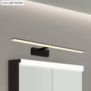 GobekUsa Nordic Black/White Acrylic Vanity Lamp - 16.5"/20" LED Rectangle Sconce Light for Bathroom in Warm/White