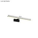 GobekUsa Nordic Black/White Acrylic Vanity Lamp - 16.5"/20" LED Rectangle Sconce Light for Bathroom in Warm/White