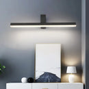 GobekUsa Modern LED Bathroom Vanity Light - Stylish Black/White Wall Lighting with Slender Metal Shade - Warm/White Light