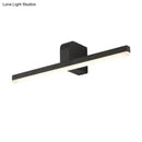 GobekUsa Modern Linear LED Vanity Light - White/Black Metal Wall Mount in Natural Light, 16"/19.5"/23.5" Wide