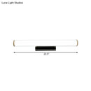 GobekUsa Modern LED Vanity Mirror Light with Chrome Sconce - Warm/White Light, 16"/23.5" W