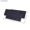 GobekUsa Modern LED Wall Lamp - Aluminum Rectangle Wall Light with Warm/White Lighting - Black/White