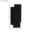 GobekUsa Modern LED Wall Lamp - Aluminum Rectangle Wall Light with Warm/White Lighting - Black/White