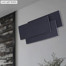 GobekUsa Modern LED Wall Lamp - Aluminum Rectangle Wall Light with Warm/White Lighting - Black/White