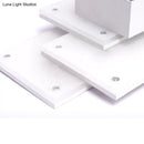 GobekUsa Modern LED Wall Lamp - Aluminum Rectangle Wall Light with Warm/White Lighting - Black/White