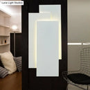 GobekUsa Modern LED Wall Lamp - Aluminum Rectangle Wall Light with Warm/White Lighting - Black/White