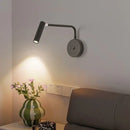 Modern black & white led wall lamp bedroom sconce with switch by Decorbites