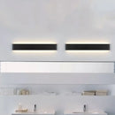 GobekUsa Modern Black/White LED Wall Lamp with Rectangular Metal Shade - Great Room Sconce Fixture