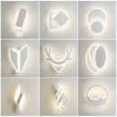 GobekUsa LED Wall Lamps: Modern Spin Design for Bedroom, Hall, Living Room - 90-260V