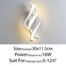 GobekUsa LED Wall Lamps: Modern Spin Design for Bedroom, Hall, Living Room - 90-260V