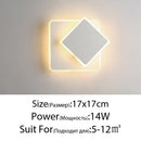 GobekUsa LED Wall Lamps: Modern Spin Design for Bedroom, Hall, Living Room - 90-260V