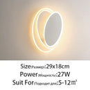 GobekUsa LED Wall Lamps: Modern Spin Design for Bedroom, Hall, Living Room - 90-260V