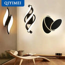 GobekUsa LED Wall Lamps: Modern Spin Design for Bedroom, Hall, Living Room - 90-260V