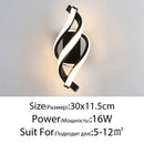 GobekUsa LED Wall Lamps: Modern Spin Design for Bedroom, Hall, Living Room - 90-260V