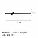 GobekUsa LED Wall Lights: Modern Black White Aluminium Sconce Lamp for Living Room Bedroom